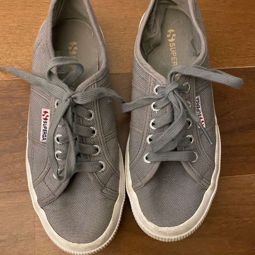 Superga gray shoes, size 6.5 US